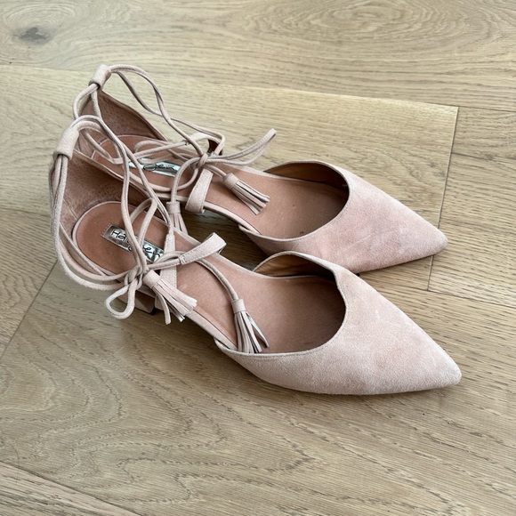 Halogen suede lace up block heels - size 11 - Picture 3 of 3